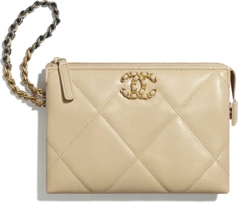 pochette chanel femme|chanel small pouch.